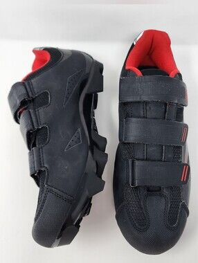 Tomimaso Black and Red Womens Size 8 Cycling Shoes